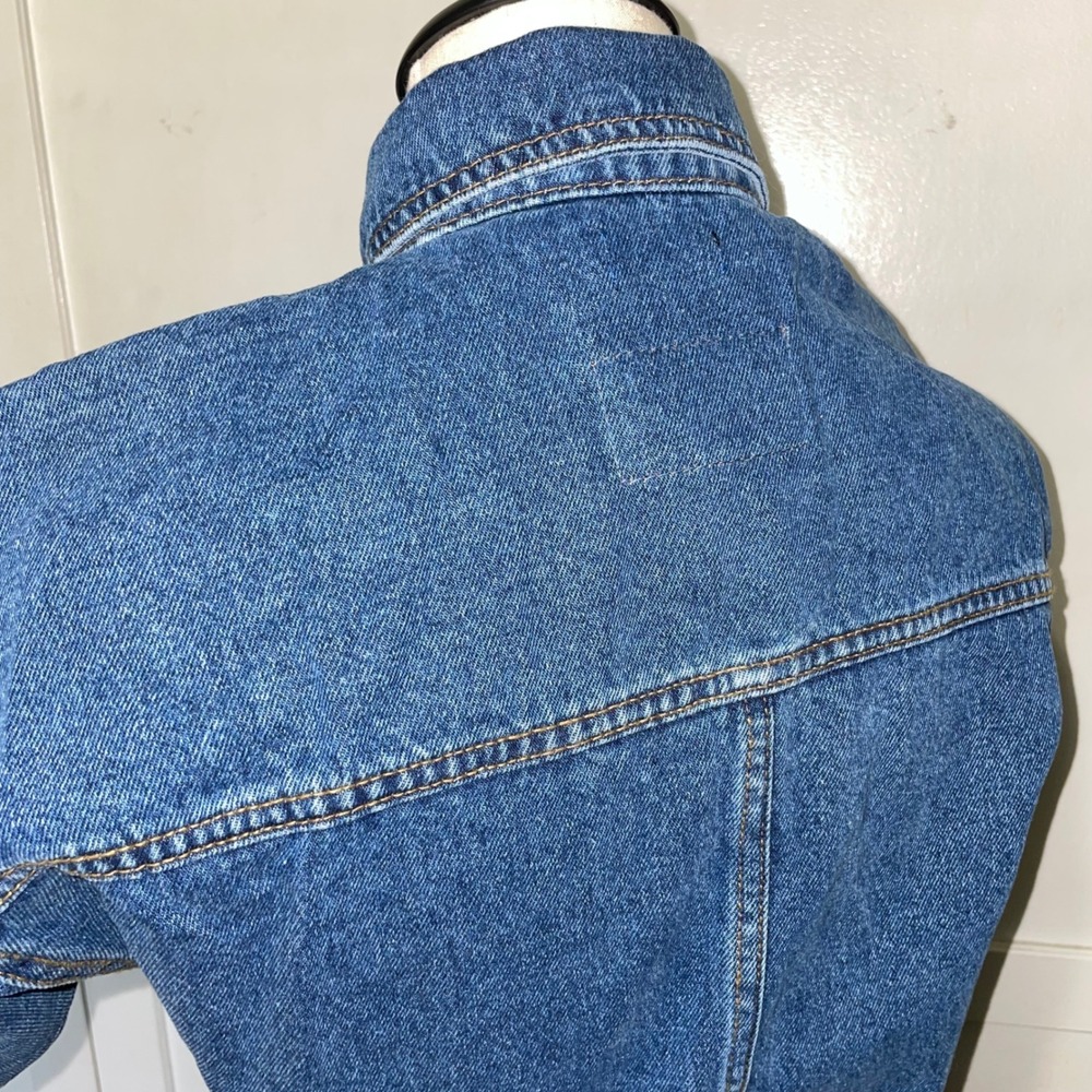 Nasty Gal Denim Low Rise Boyfriend Jumpsuit Blue Midwash Short Sleeve US  NEW - Picture 5 of 16